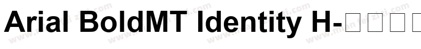 Arial BoldMT Identity H字体转换